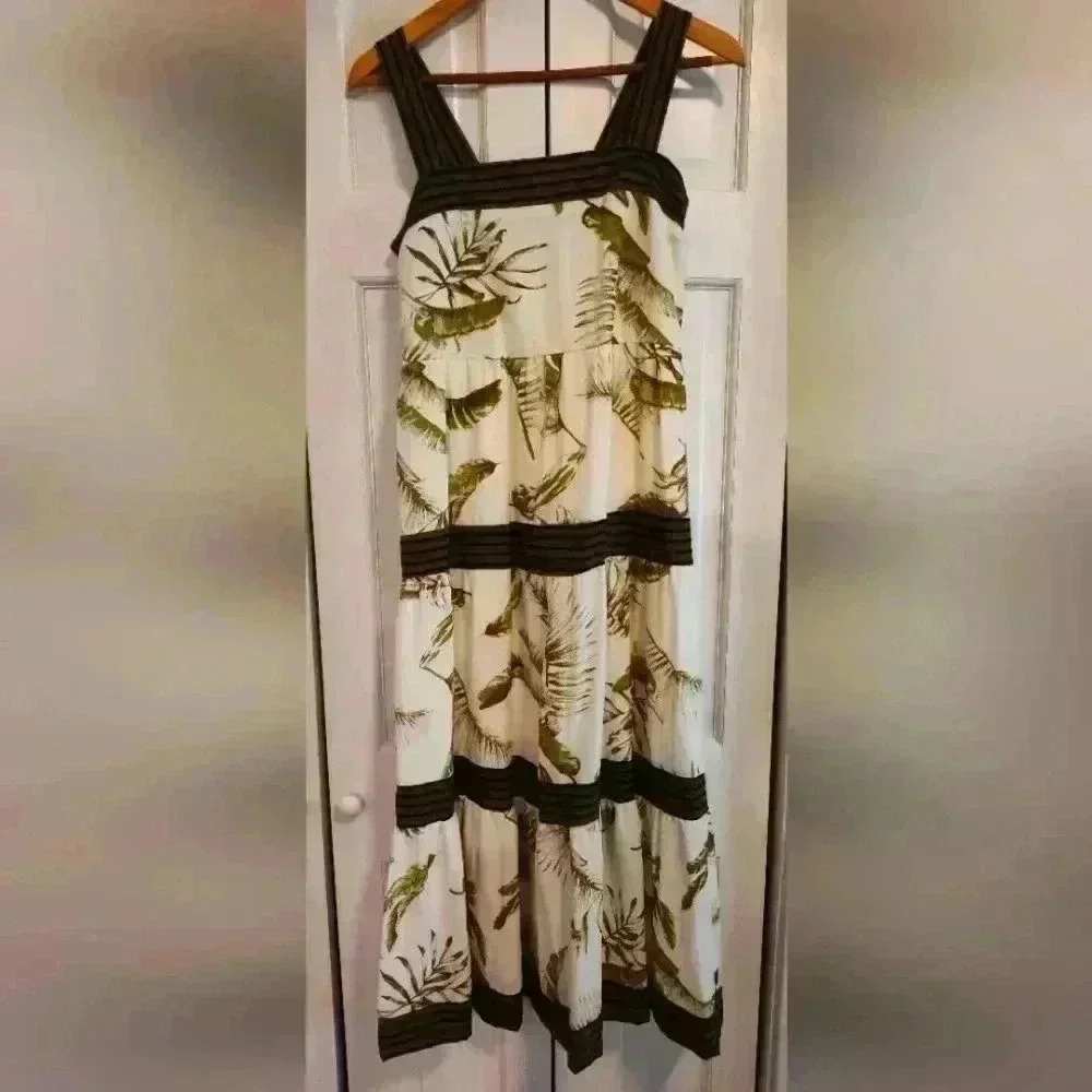 Anthropologie by the River tropical sundress | size Small